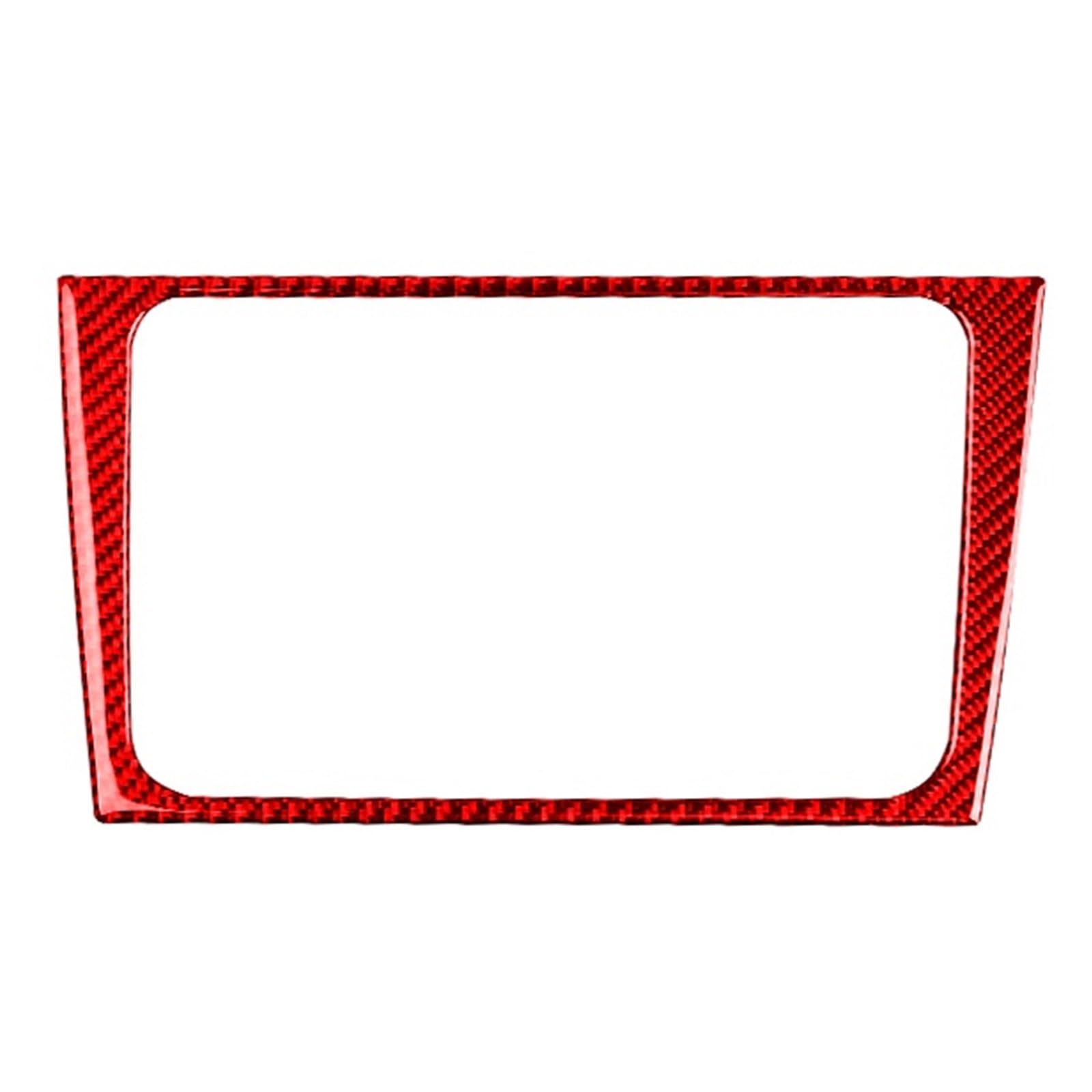Compatible for VW Golf 6 GTI R MK6 2008-2012 Carbon Fiber Auto Central Control CD Panel Frame Decoration Stickers Car Accessories(TYPE7)