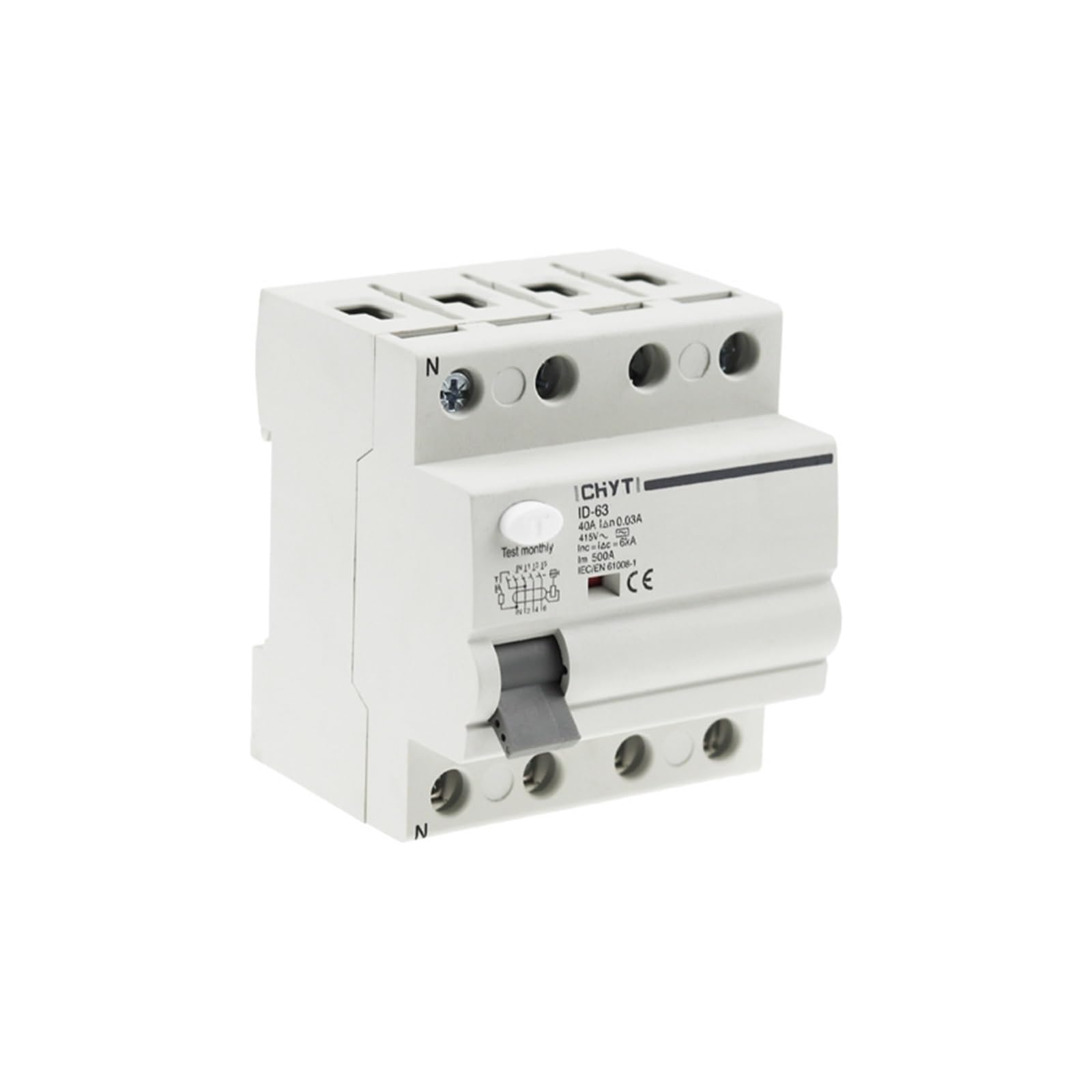 Buy AC 4P 16A63A 30mA RCD 230V 380V 400V 415V Residual