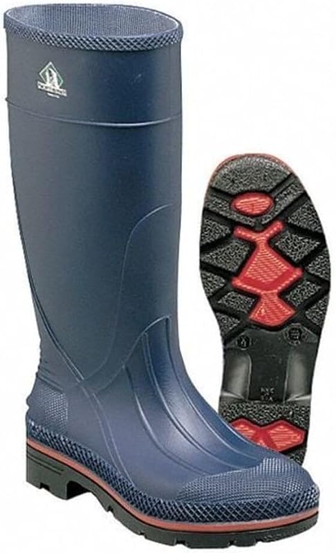 Honeywell Servus MAX 15" PVC Chemical-Resistant Soft Toe Men's Work Boots, Navy, Red & Black (75126)