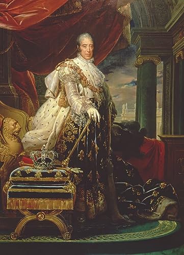 Lienzo Carlos X pintura de coronación obra de François Gérard formato 60x90cm