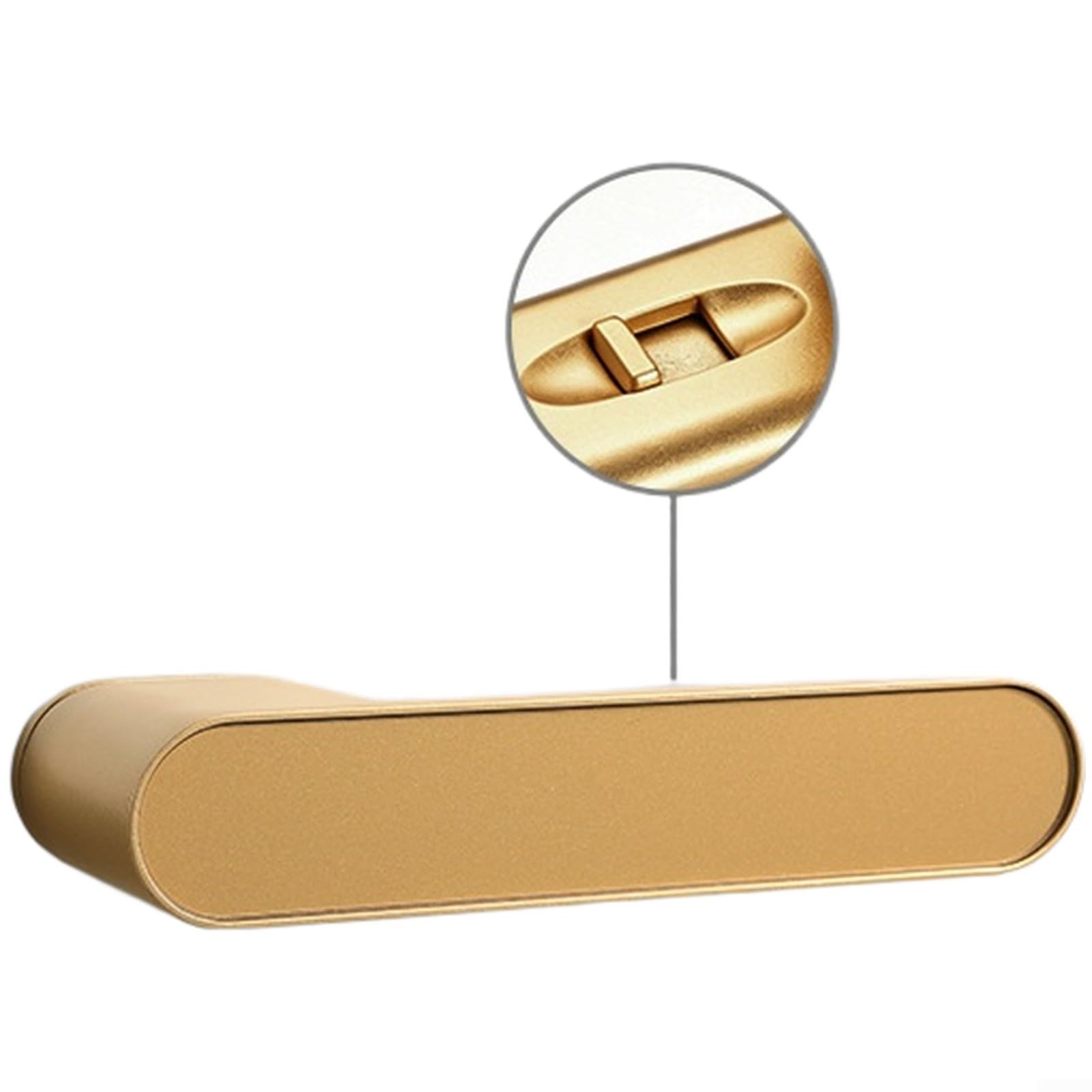 Serrure magnétique en alliage d'aluminium au design minimaliste pour intérieur chic