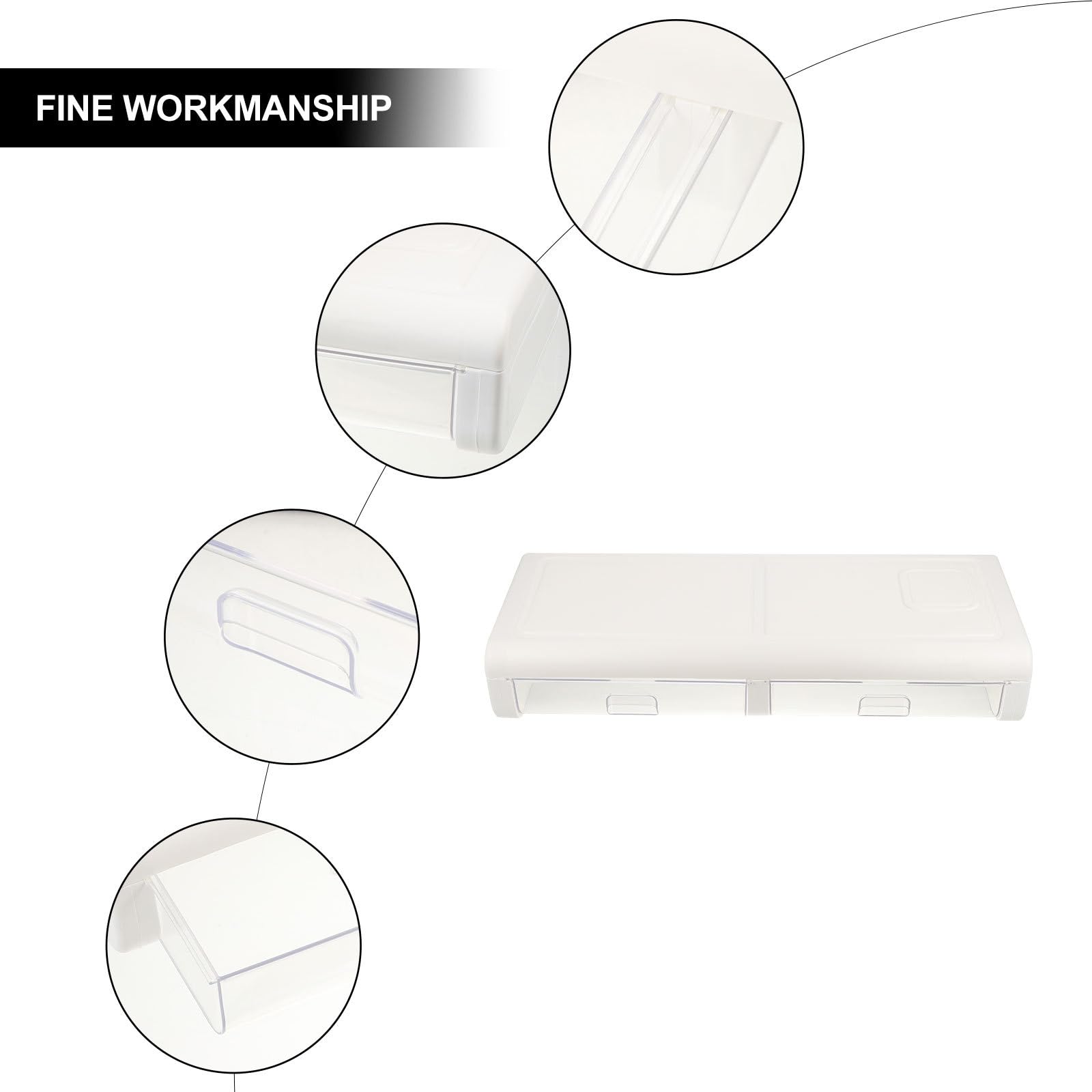 Supporto per Monitor Base Ventilata e Cassetto Integrato, Mensola per Computer Stabile per Scrivania, per Gaming e Smart Working