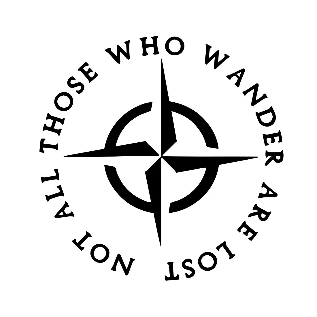 Bargain Max Decals - LOTR Not All Those Who Wander are Lost Sticker Decal Notebook Car Laptop 5
