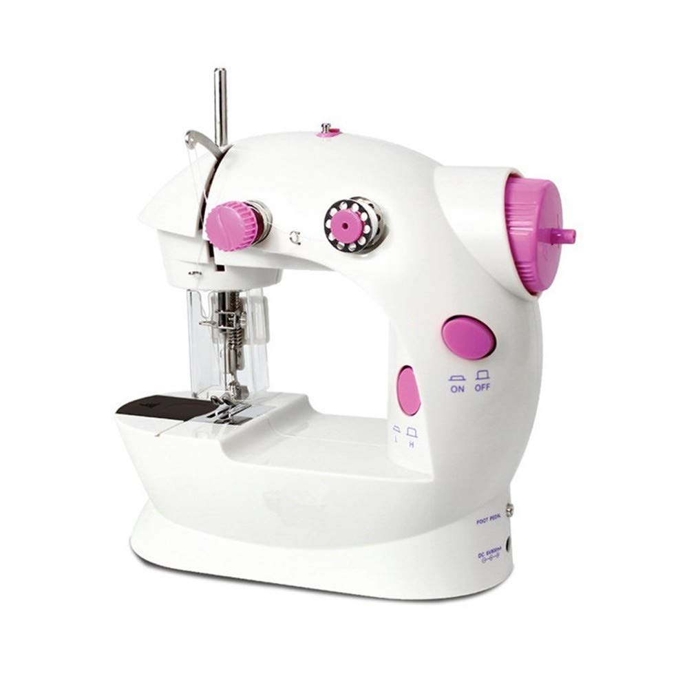 Machine à coudre électrique mini et multifonctionnelle à 2 vitesses pour la maison