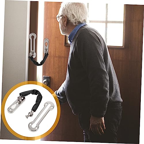 ¿Puerta vulnerable? Hebilla de puerta Mipcase con cadena antirrobo de acero inoxidable 4