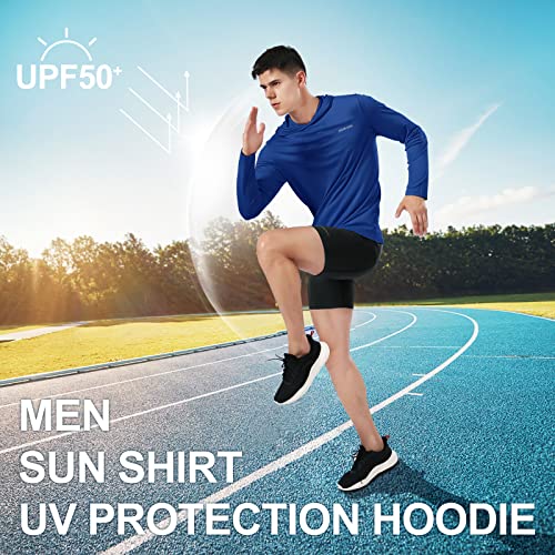 HISKYWIN Men's Long Sleeve Shirts Lightweight UPF 50+ Sun Protection SPF Outdoor T-Shirts Fishing Hiking Running Tee Tops4