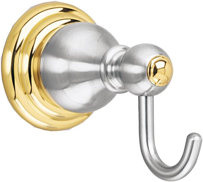 American Standard 2821SSB Williamsburg Robe Hook, Satin Nickel and Polished Brass