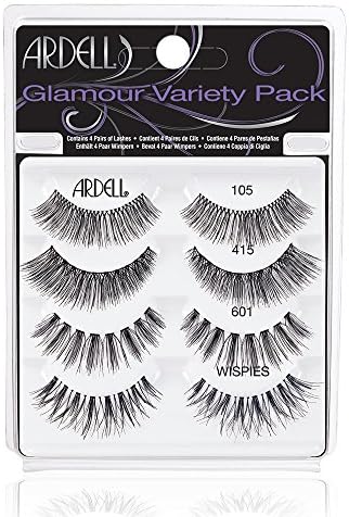 Ardell "Best Of" Glamour Variety Pack of False Eyelashes, 4 Pairs of Glamorous Fake Eyelashes