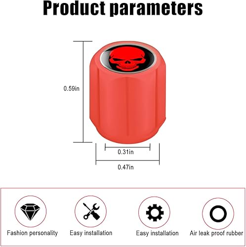 Miniatura 48 de 12 tapones fluorescentes para válvulas de neumáticos de automóvil, cubierta de válvula de rueda de ABS resistente a la corrosión, tapa iluminada