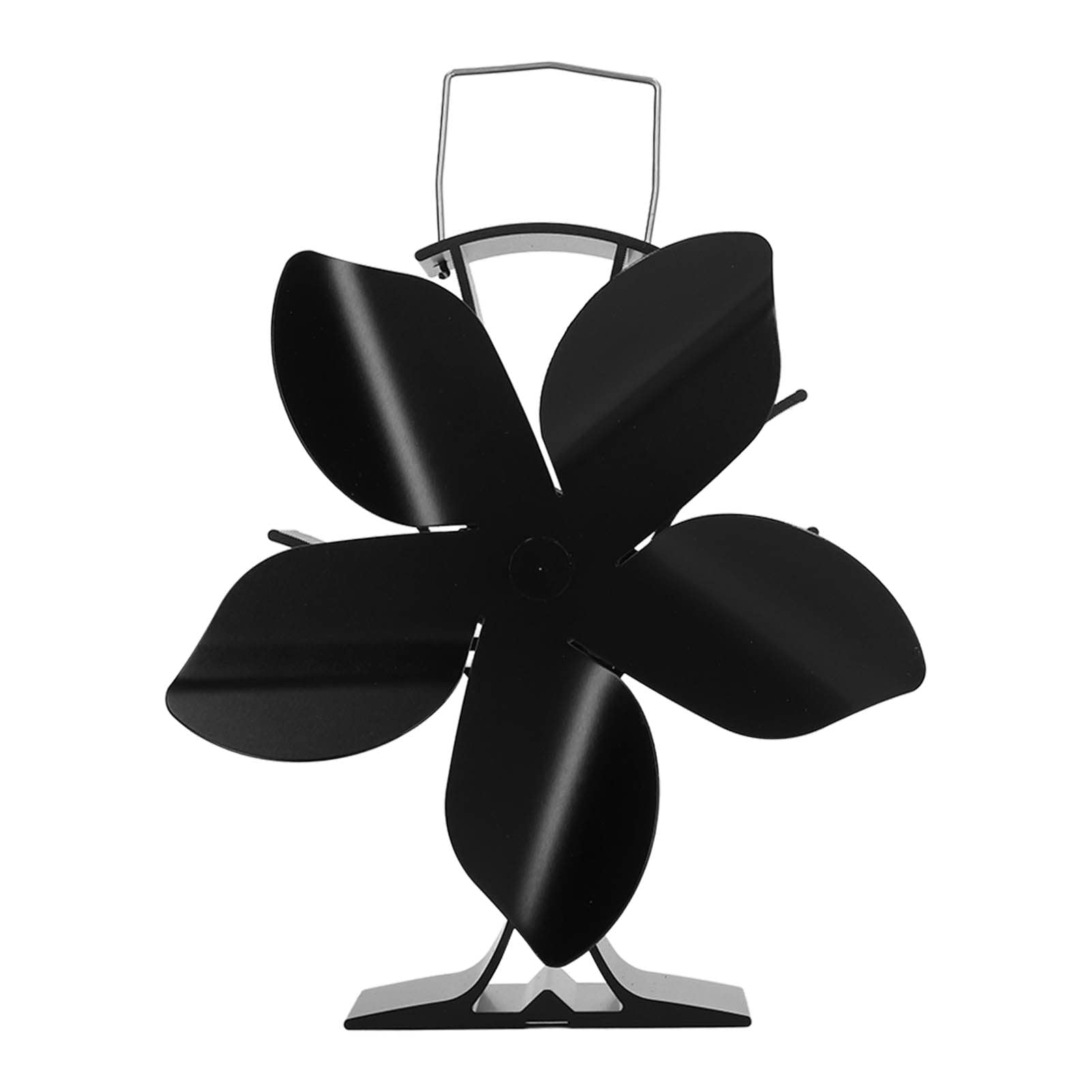 YWBL-WH Ventilatore per Stufa a Calore, 5 Pale in Lega di Alluminio per | Rumorosità Ridotta a 25dB, Regolazione Automatica della velocità, Batteria Necessaria, Ideale per Stufe a Pellet, Legna e