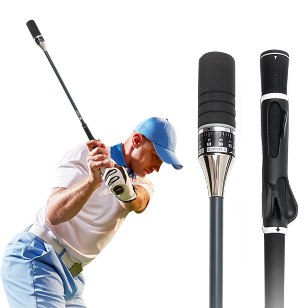 WINNER SPIRIT Miracle 201v3 Patented Golf Swing Trainer – Increase Club Head Speed, Distance, Rhythm & Swing Accuracy – Adjustable Speed & Back Swing Controller for Tempo Practice