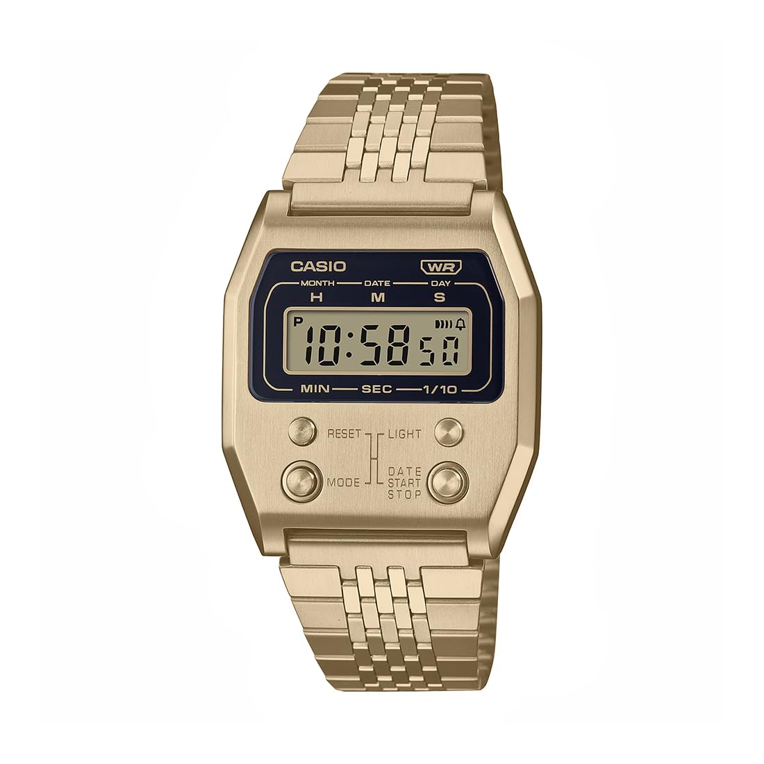 Casio Vintage A1100G-5DF Gold Digital Dial Gold Stainless Steel Band D327 (B0CG2BLZLG) Amazon Price History, Amazon Price Tracker