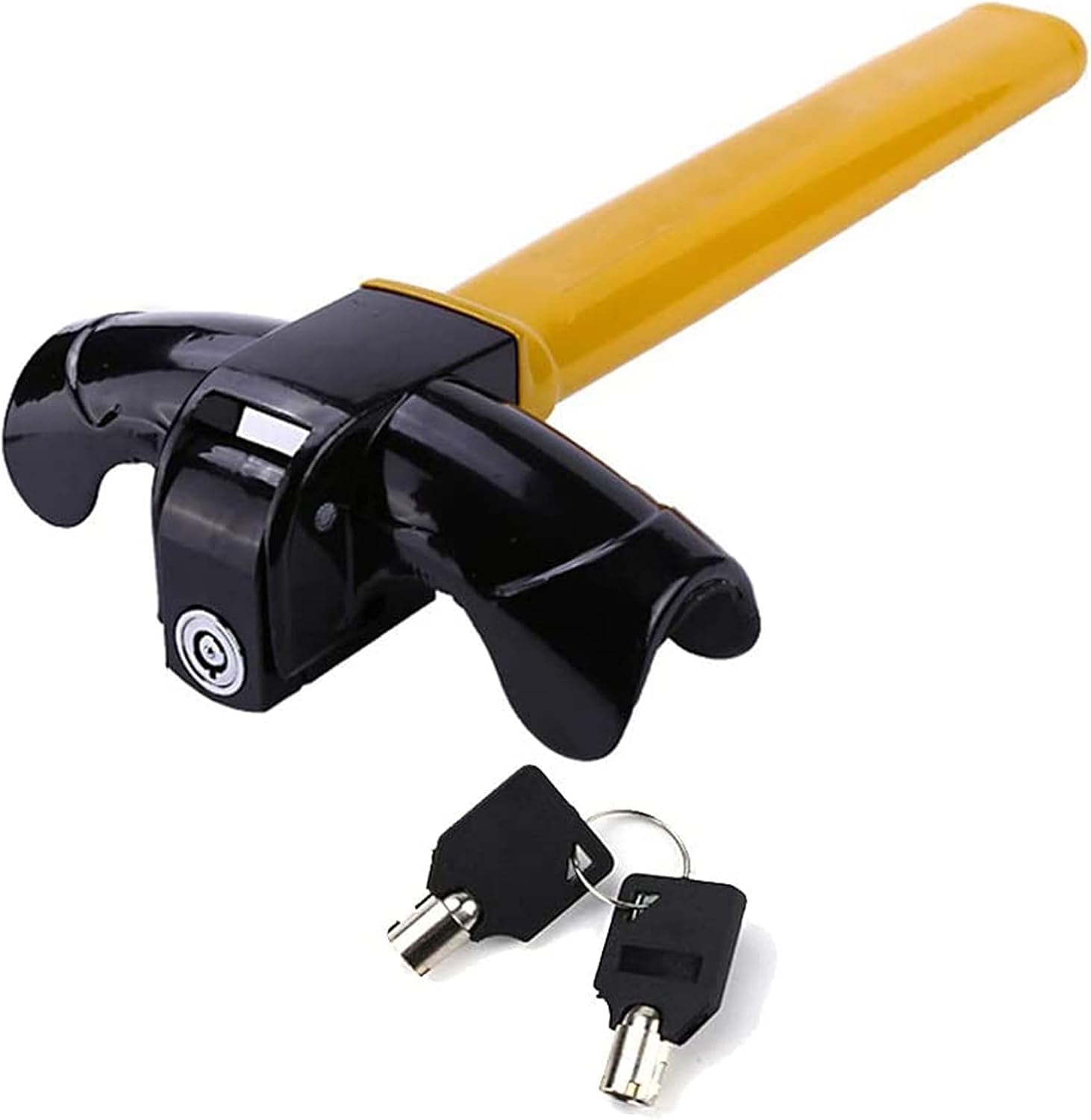Universal Car Steering Wheel Lock, TBar Steering Wheel Immobiliser Rotative Locking