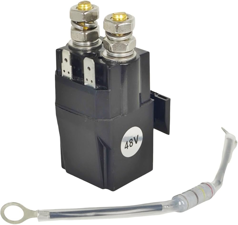 XYZIL 48V Solenoid w/Resistance 102865901 Compatible with Club Car DS 1995-2022, Precedent 2004-2008, Tempo 2018-2022 Gas Golf Cart 1014947 1028659-01 SU60-2122P 435-459 4 Terminal