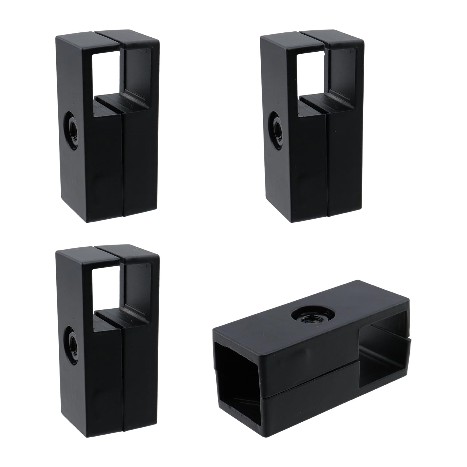 Raccord de tube carré 2,5 cm Semetall pour créer vos meubles de rangement et étagères de salon