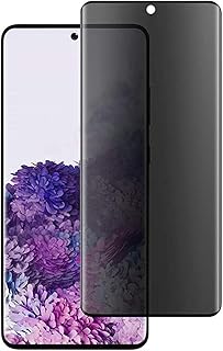 شاشة حماية من الزجاج المقوى لحماية الخصوصية لهاتف سامسونج جالاكسي S20 بلس - اسود