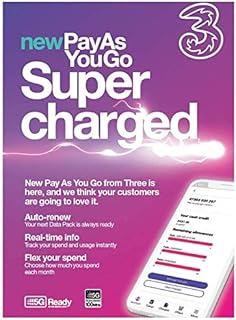 Three Pre Pay Sim card - 3 Pay as you go sim card