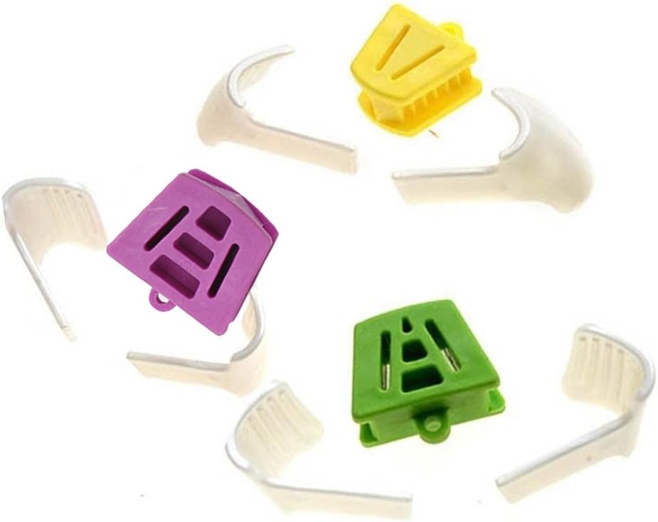Angzhili 3 Size Dental Mouth Prop & 6 Pcs Tongue Guard Kit, Intraoral Support Dental Bite Block,Occlusal Pad