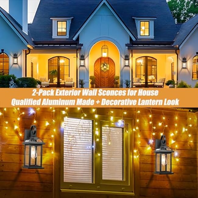 Exterior Light Fixtures Outdoor Wall Lights Wall Lanterns Black Matte Black