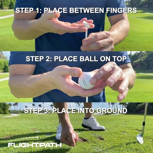 FLIGHTPATH Premium 2.75" Angled Golf Tees 4-Pack USA Made