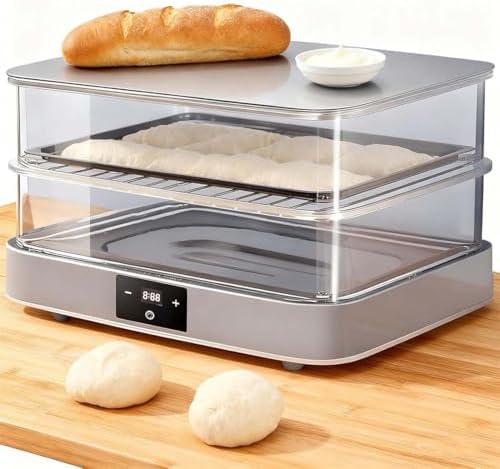 Electric Dough Proofer Machine - 40L Bread and Yogurt Fermentation with Humidity and Temperature Control for Sourdough, Bakery, Pizza Dough, and Pastry
