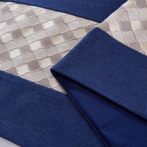 Komagome Bed Runner Scarf Protector Slipcover Bed Decorative For Hotel Bedroom Resorts Guesthouse (Blue,2 Pillowcases(50X50Cm)) #TOP4