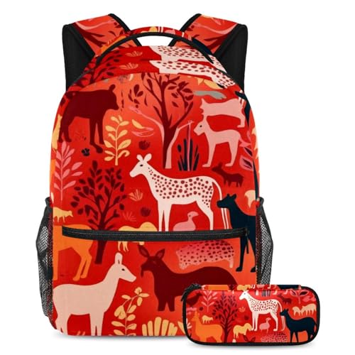 Cartables pour enfants grand format 40cm et sac à livres de voyage multicolore