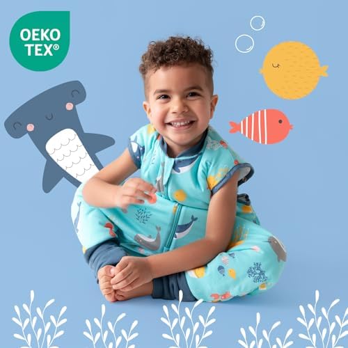 Duomiaomiao Babyslaapzak met voeten, 1,5 TOG, voor het hele jaar