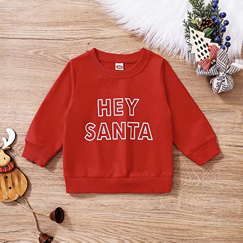 Toddler Boys Girls Christmas Sweatshirt Pullover Baby Crewneck Long Sleeve Xmas Shirts Letter Sweater2