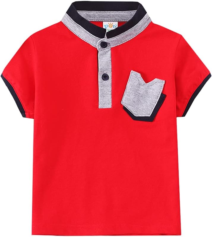 PaIyBoys' Short Sleeve Polo Shirt Kids Performance Moisture Wicking Pique Polo Shirts