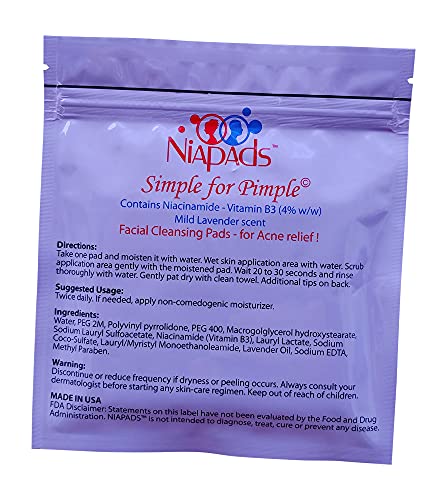 Niacinamide pads for skincare 2 pack