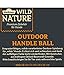 Dehner Wild Nature Hundespielzeug Outdoor Handle Ball, inkl. Quietscher, ca. 35 x 20 x 20 cm, Oxford-Baumwolle, orange