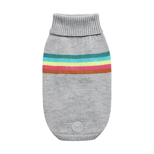 Pull rétro gris mélangé L pour les balades d'hiver