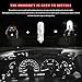 Rebvugr 20PCS Car T5 Instrument Lights, Instrument Cluster Bulbs, 12V 1.2W Single-Filament Air Conditioning Indicator Light, Lighting Accessories Super Bright Indicator Bulbs for Most Cars (White)