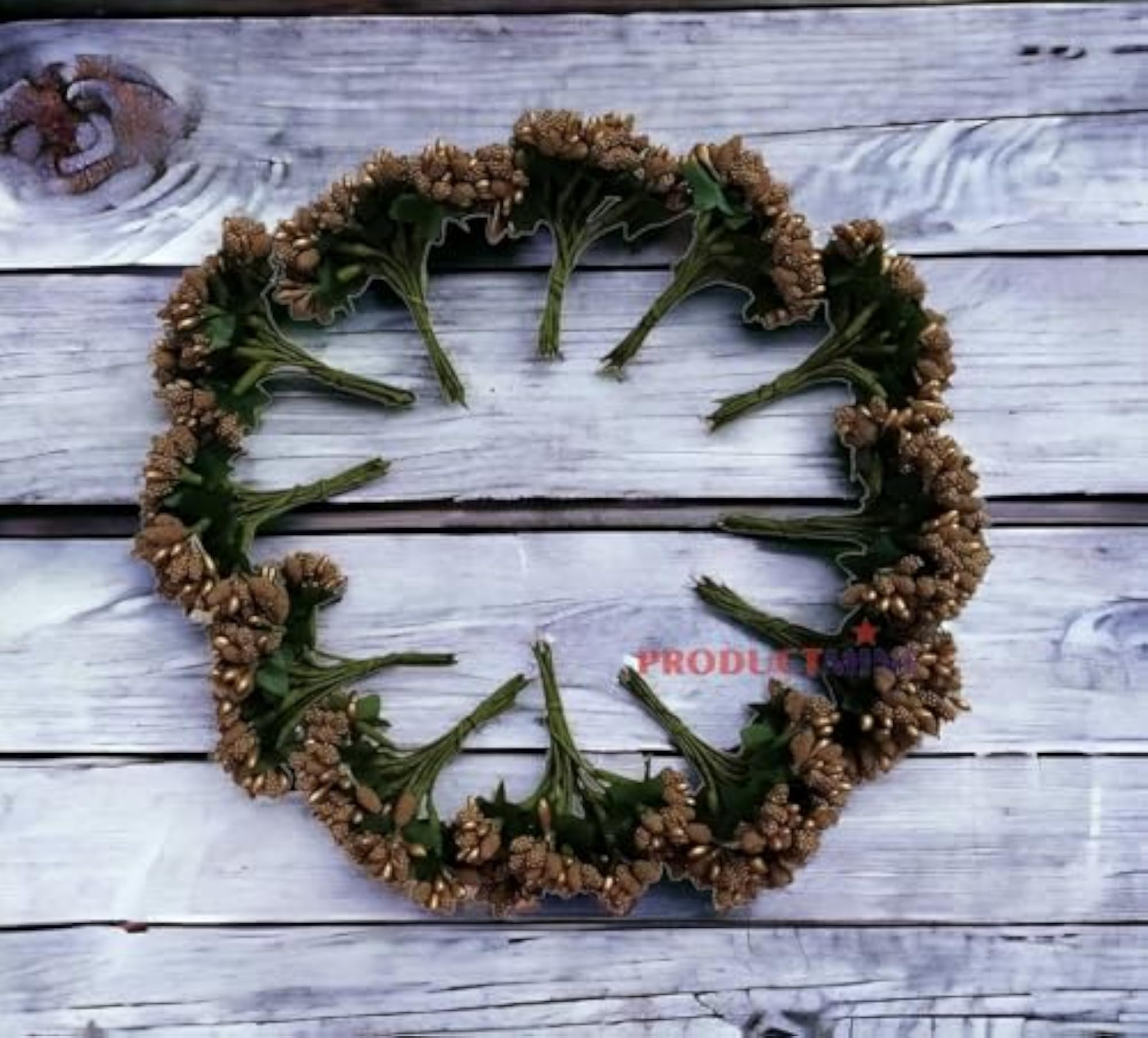 Decorative Artificial Golden Pollen Flowers for Craft