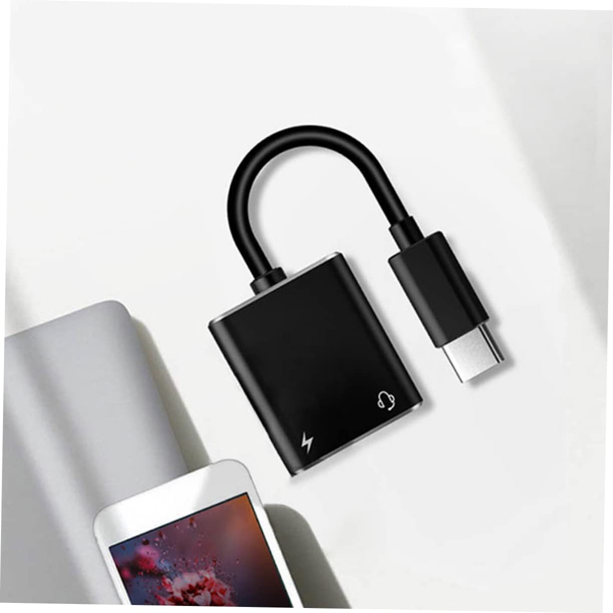 Mobestech 3pezzi Adattatore Usb c Per Cuffie e Caricatore Splitter Audio Per Dispositivi Tipo c Design Compatto e Leggero Trasmissione Audio Chiara Compatibile Con Computer e Smartphone