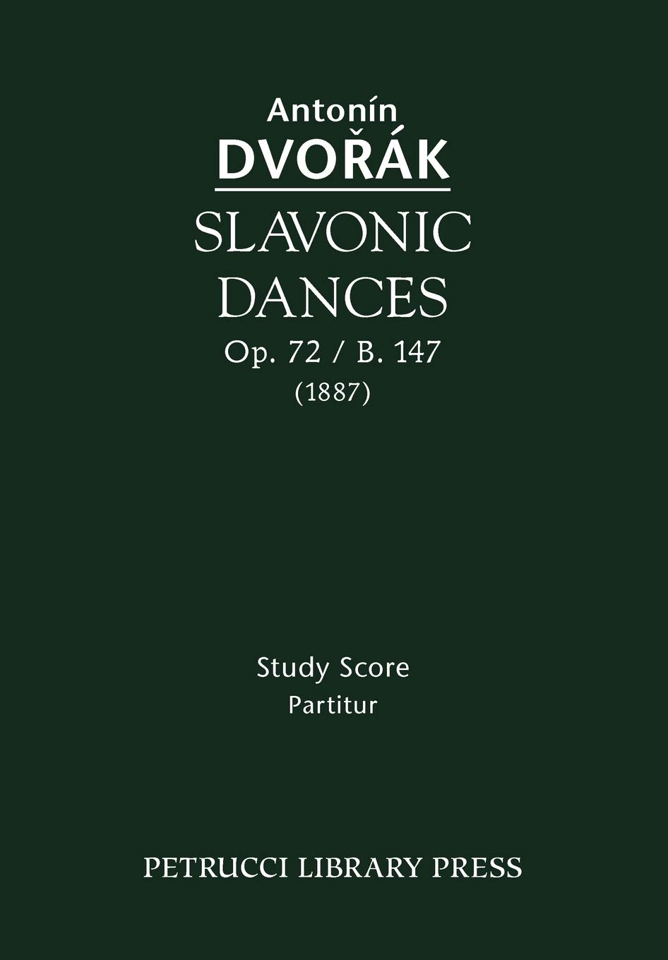 Slavonic Dances, Op.72 / B.147: Study score