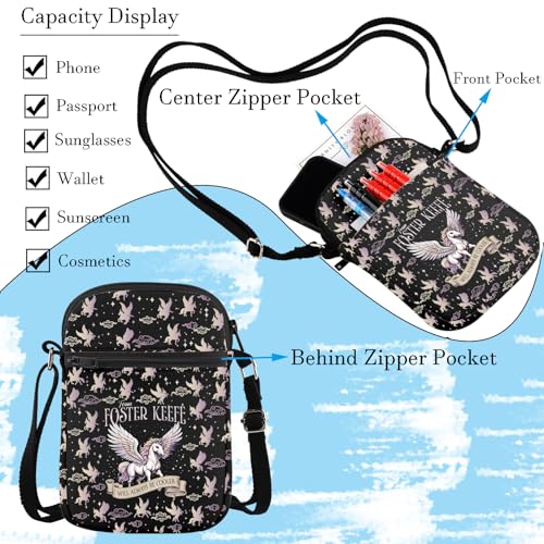 WCGXKO Book Inspired Merchandise Library Lover gift Bookish Crossbody Purses Bag For Bookworm3