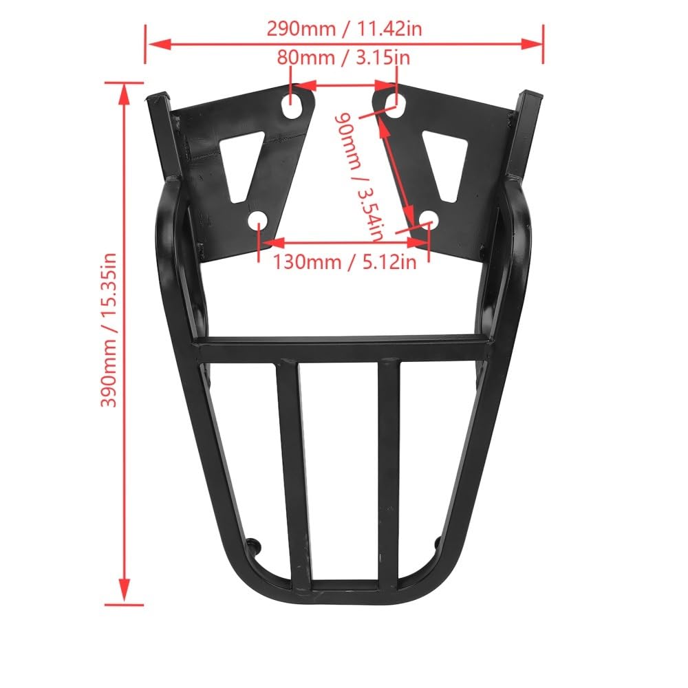 Pannier Holder Portaequipajes para Motocicletas Trasero para Motocicleta Paseo para MSX125