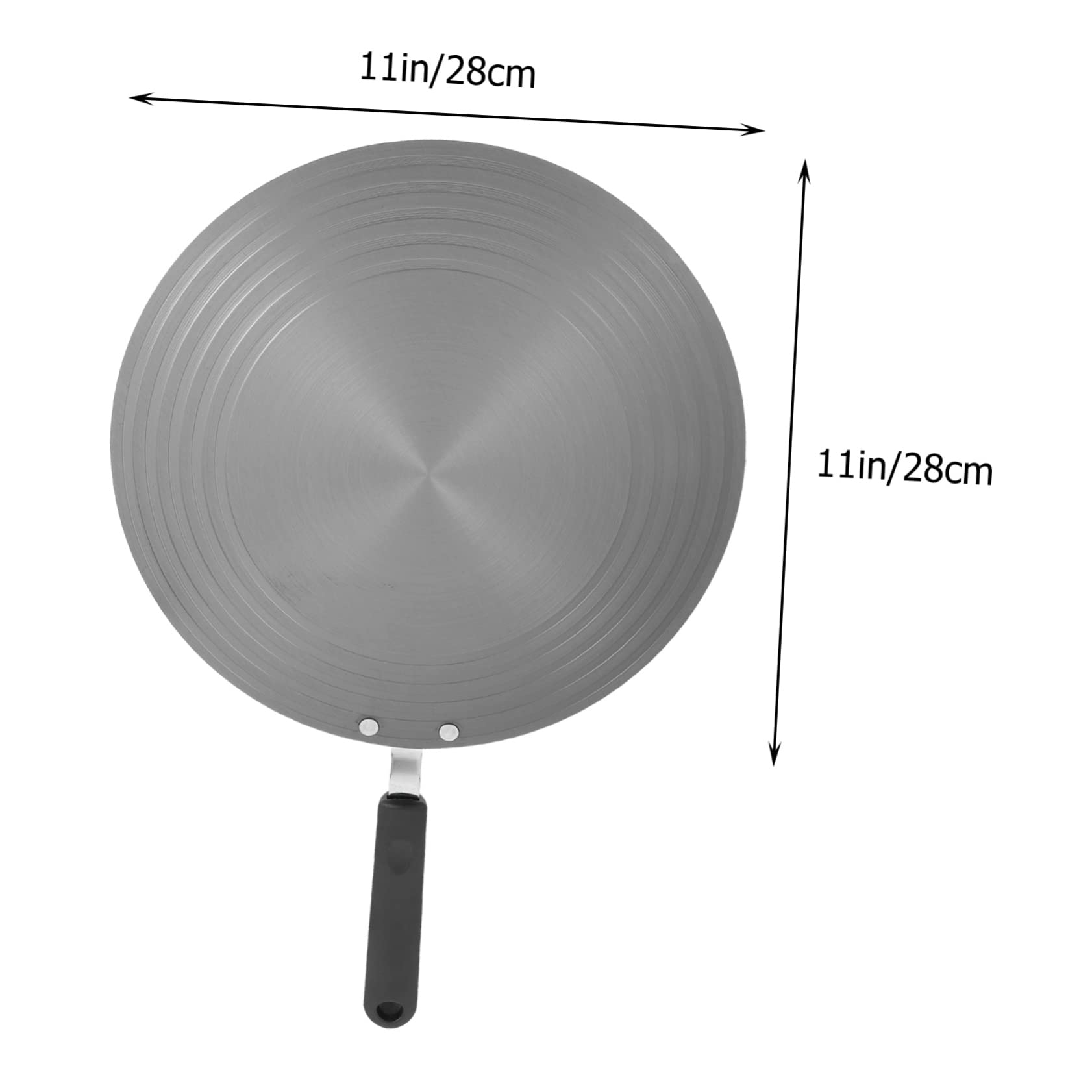 Placa de Conducción de Calor para Cocina de Gas con Asa, Antideslizante, 28 Cm X 3 Mm, Adaptador Práctica para Inducción y Encimera, Bandeja Rápida para Descongelar Alimentos