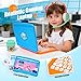 Cleboen Pretend Play Home Office Set for Kids — Toy Laptop Computer, LCD Writing Tablet, Pop Fidget Calculator, Phone, Headset, Glasses, Coffee Cup & Handbag, Birthday Gifts for Boys Girls Age 3-5-7