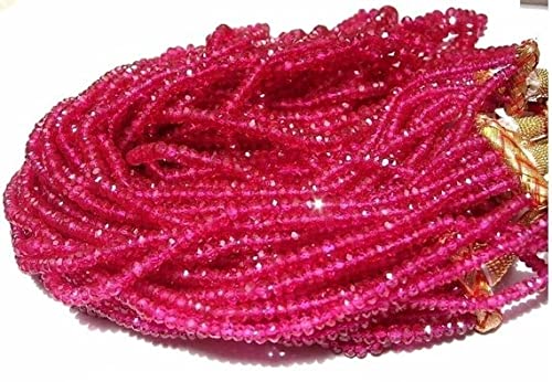 Quartz corindon rose rubellite en rondelles pour sublimer vos ateliers créatifs et bijoux d'été