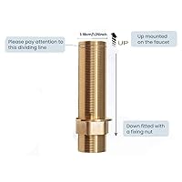 Vista 5 de 2.36 pulgadas Extra Longitud Tuercas Grifo Grifo Montaje Hardware Parte 2.4 in