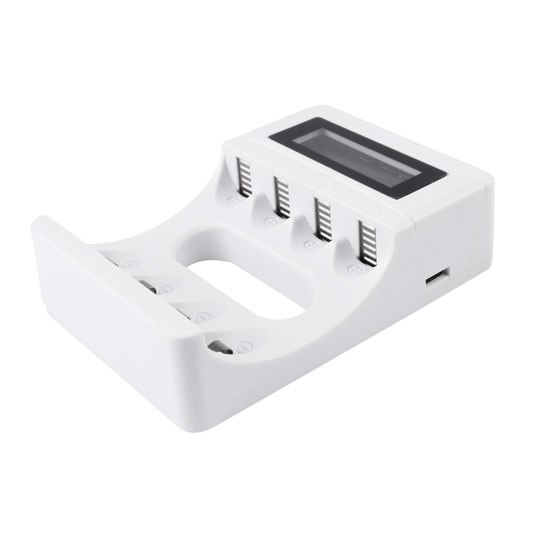 OSALADI 3pezzi Caricatore Usb Lcd Slot Per Batterie Ricaricabili Aa e Aaa Controllo Della Temperatura e Della Tensione Modalità Carica Per Massimizzare La Capacità Delle Batterie