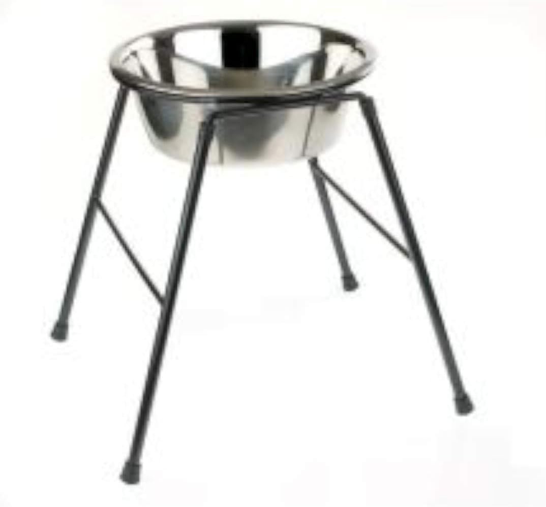 Classic Pet Products Single Feeder High Stand with 4000 ml Stainless Steel Dish, 370 mm Tall 3 51dmm9iDSTL. AC SL1100
