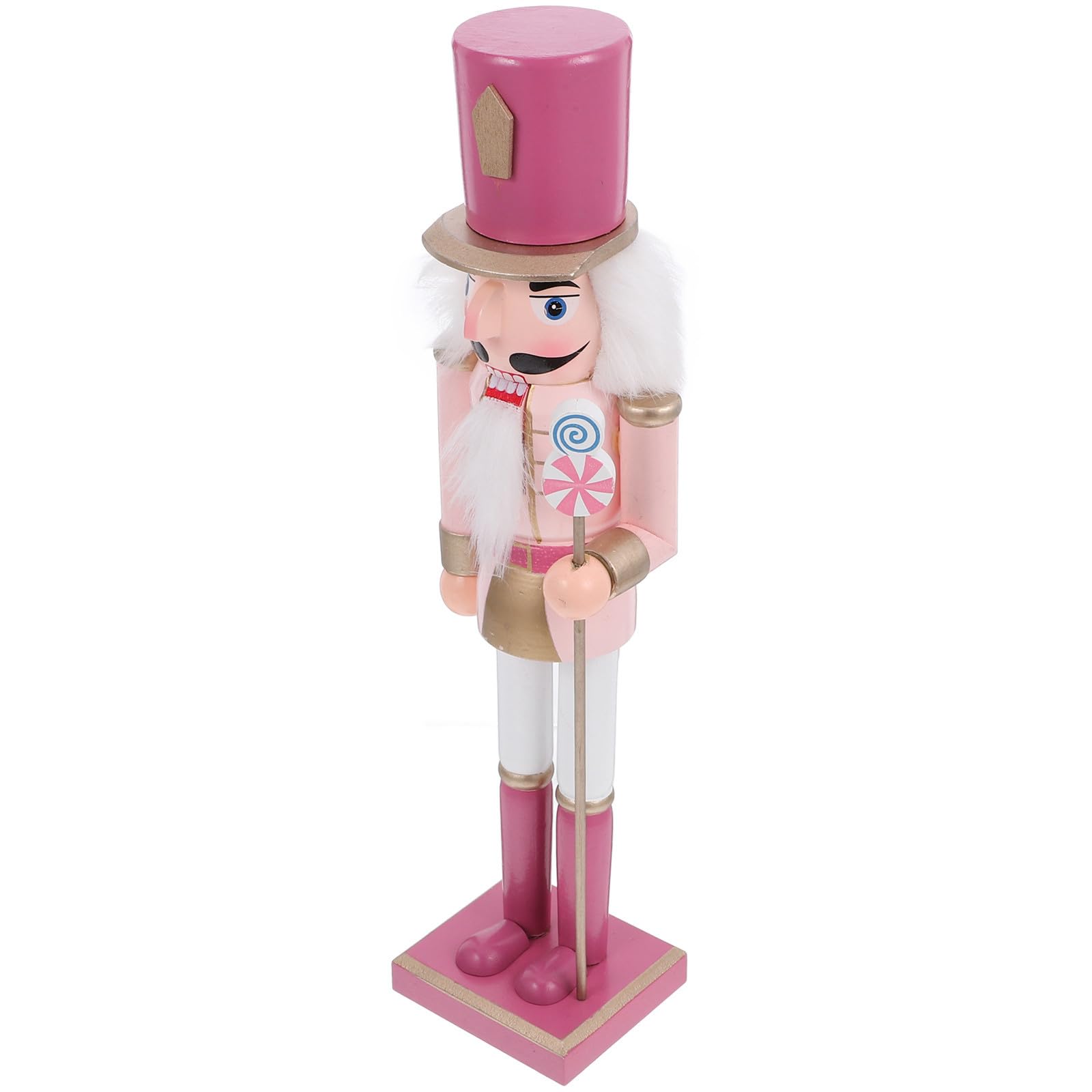 FRCOLOR Weihnachtsdekoration Nussknacker Figur Holz 38cm Bunte Malerei Deko für Innen Festliche Saison