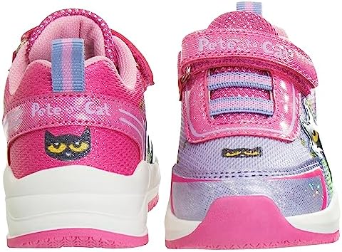 Josmo Girls Pete The Cat Sneakers (Toddler/Little Kid), Pink, 11 | Image 2