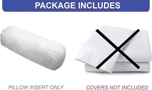 Miniatura 2 de Prolinemax Pequeño 23" x 6" almohada redonda larga inserción poliéster relleno fibra