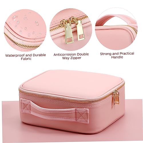 TEHAUX Bolsa De Extra Grande Bolsa De Maquiagem De Grande Capacidade Bolsa De Maquiagem Grande Bolsa