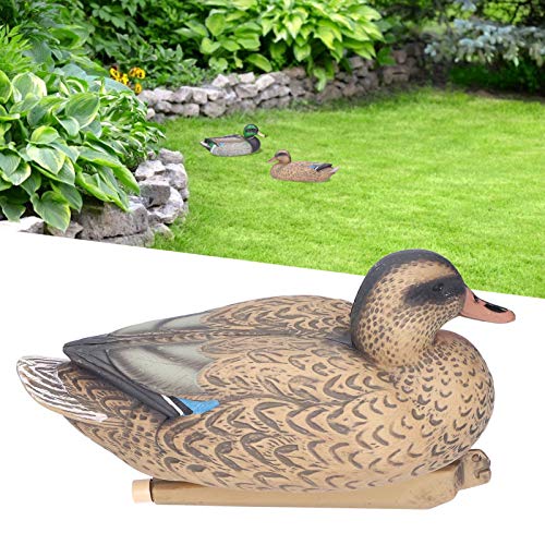 Decoração de animais de jardim, bom desempenho à prova d'água Lindas decorações de pato vivas e rea